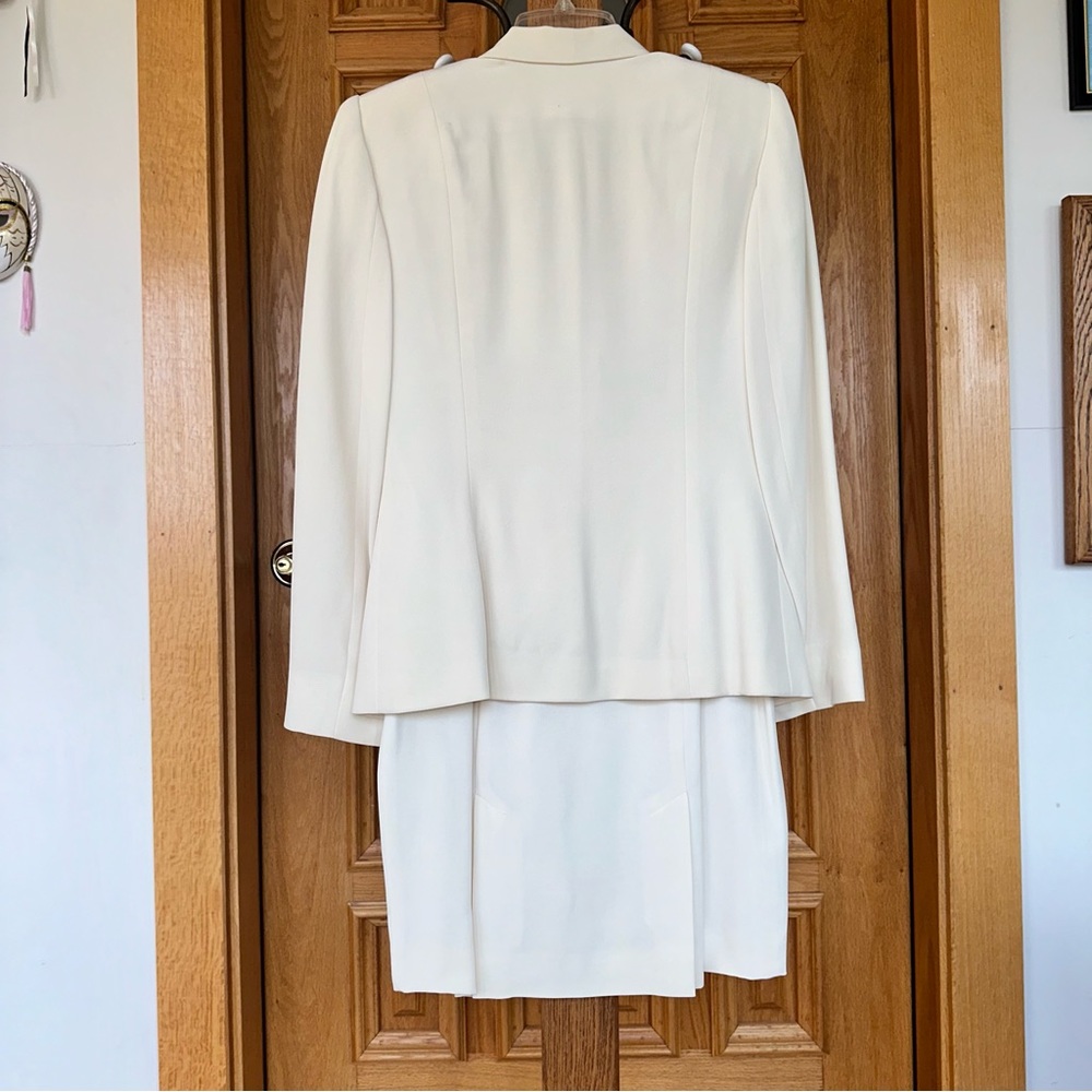 LIZ CLAIBORNE COLLECTION 2-piece garment jacket blazer skirt 100% silk size 4 - Picture 16 of 16